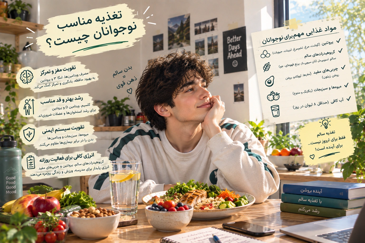 تغذیه مناسب نوجوانان چیست؟ راهنمای تغذیه در دوران رشد