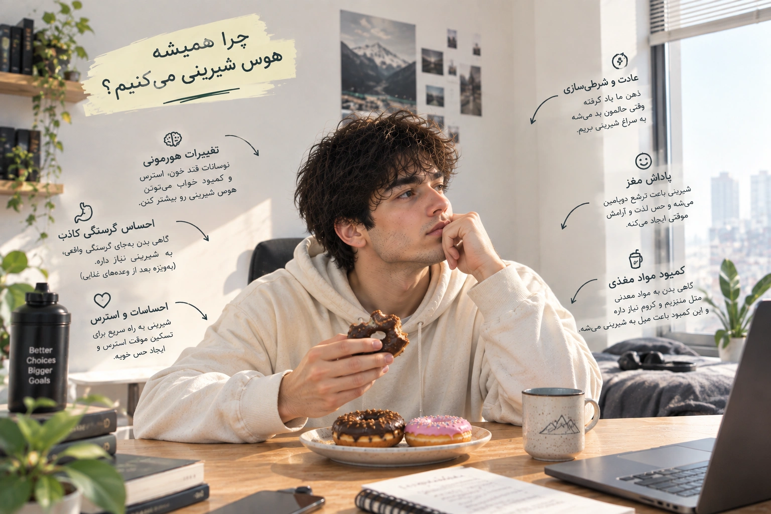 چرا همیشه هوس شیرینی می‌کنیم؟ دلایل میل به شیرینی